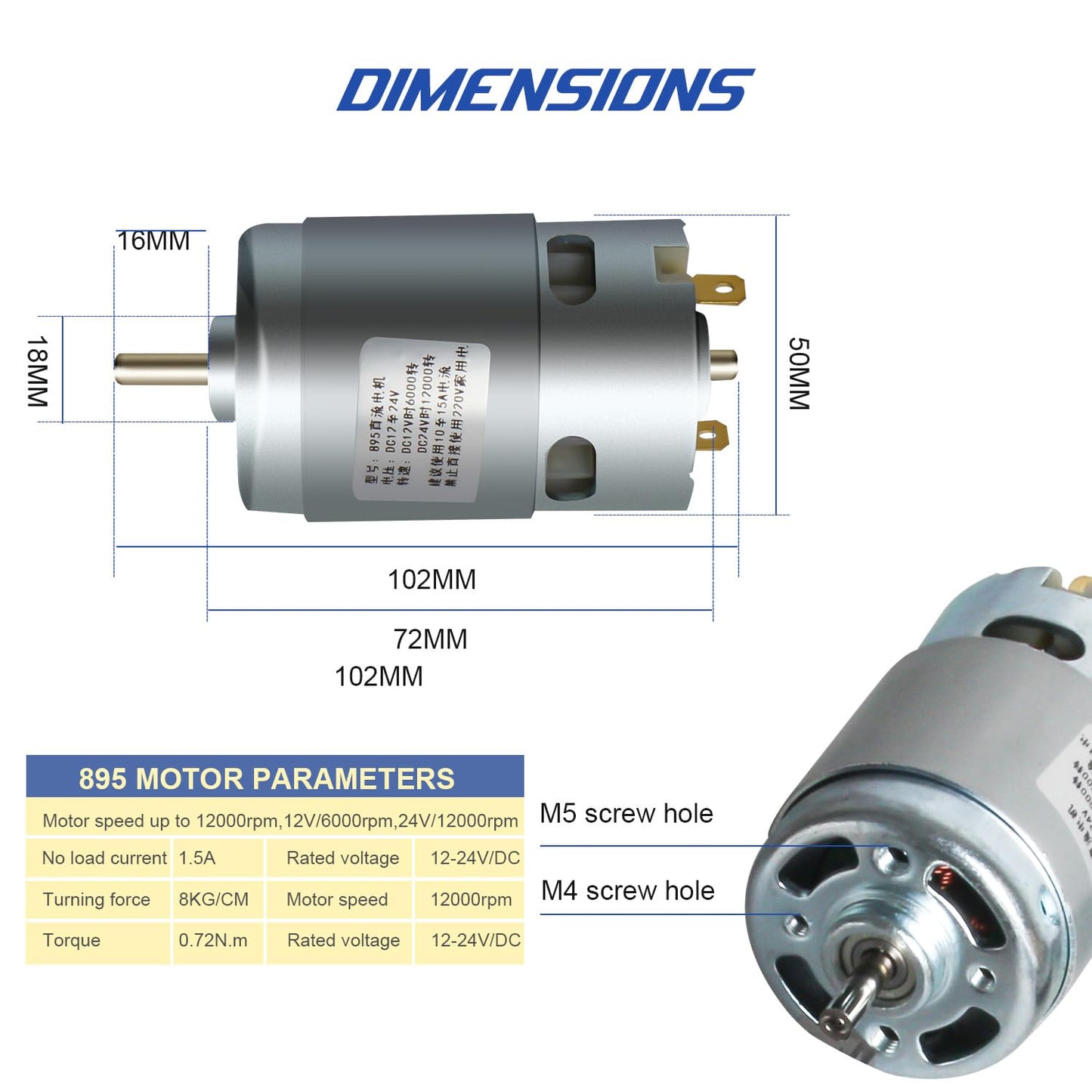 RATTMMOTOR No powered Multi-function Lathe Chuck Spindle Assemblies 895 Motor Rotary Lathe Woodworking Spindle Motor Chuck 50mm for CNC Lathe Grinder machine Table Saw (3 Jaw 50mm)