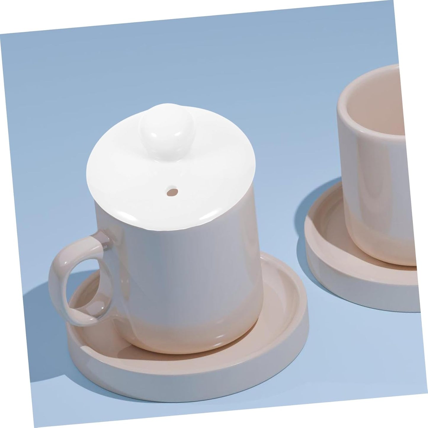 PRETYZOOM Tea Cup Lid Replacement for Tea Kettle, Retro Teacup Cover