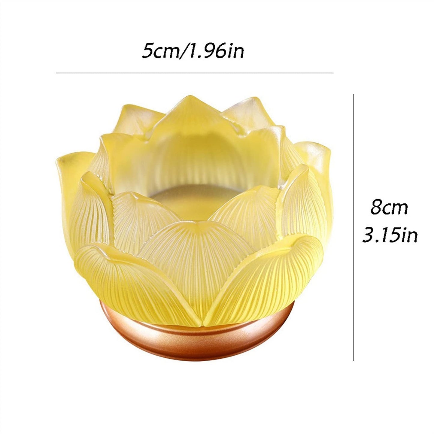 cfycfy987 Candelabra Glazed Lotus Candlestick Household Decoration Ornaments Candle Holder Household Offering Lamp Holder Candle Sticks Holder(White)