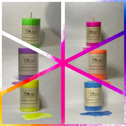 Premium UV Wax Play Candle - Unscented Body Safe Wax Blend for Sensory Play, Comfortable Heat Sensation - Perfect for Couples & Beginners (UV White)