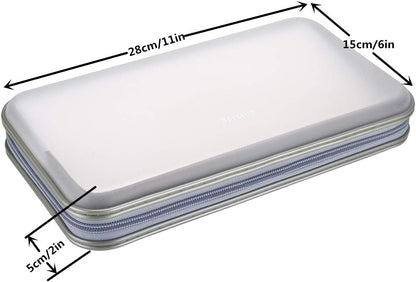 72 Capacity Heavy Duty CD DVD Blu-ray Media Case - Storage Holder Organizer Wallet - Clear