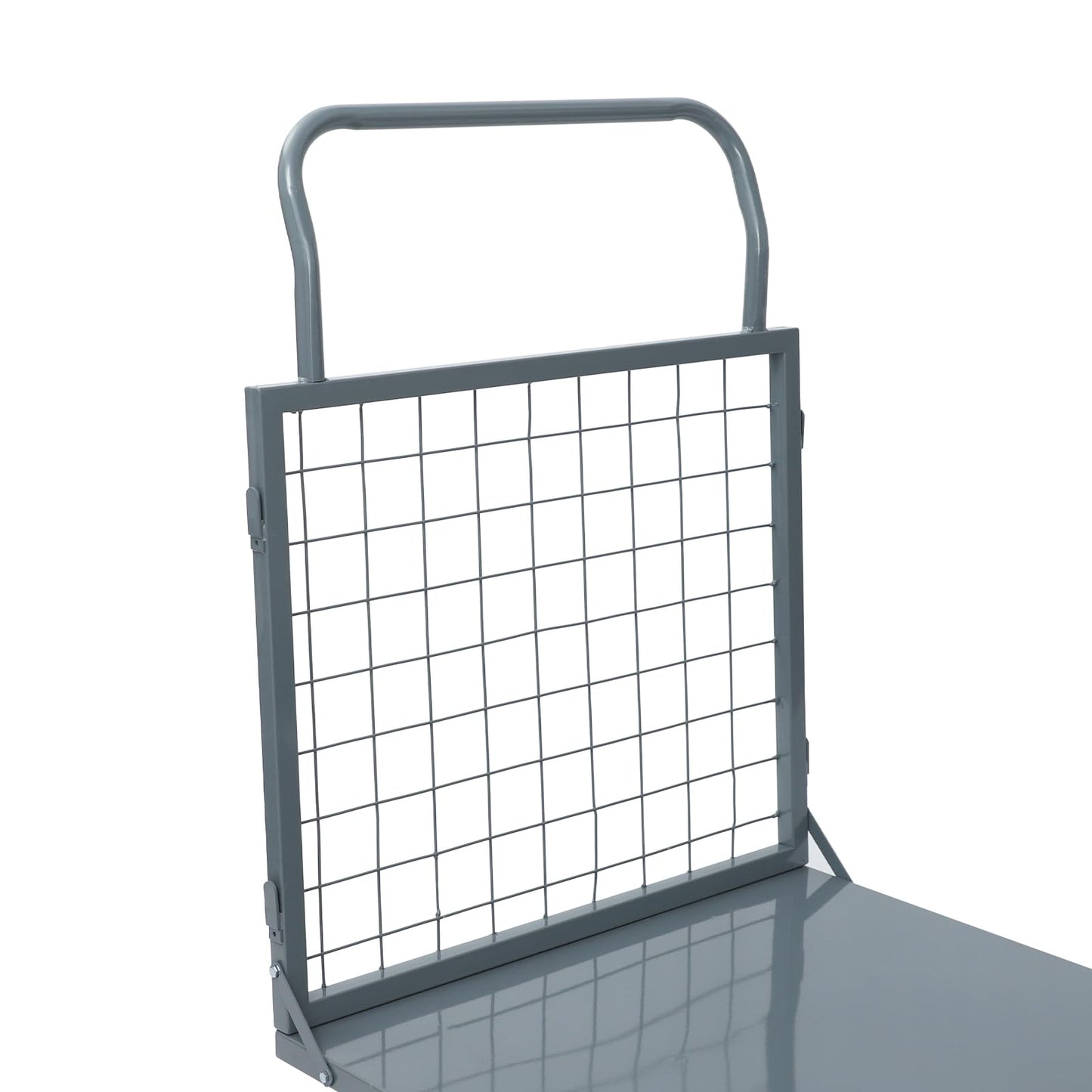 2200lbs Platform Truck Cart with Cage, 5-in-1 Heavy Duty Hand Truck Flatbed Cart with Swivel Casters, Multi-Purpose Push Dolly for Grocery,Laundry,Warehouse,Garage