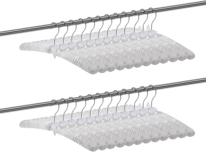 12 15 Inch 360 Jetec Pieces Satin Padded Hangers for Women Clothing Satin Hangers Swiveling Hook Sponge Shoulder Padded