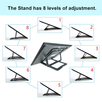 A3 Wireless Rechargeable Tracing Light Pad, 3-Colors & 8-Level Adjustable Brightness, 2500mAh Battery Powered Ultra-Thin Light Board with Foldable Stand for Diamond Art Painting
