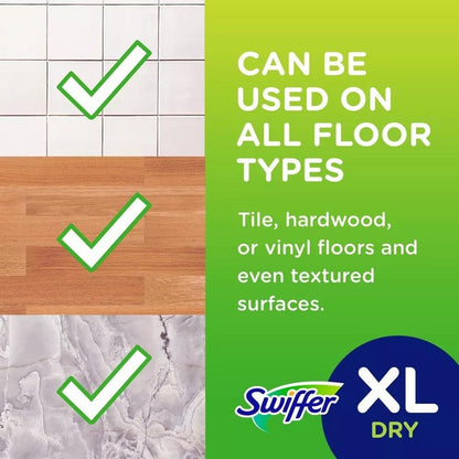 SWIFFER SWEEPER X-LARGE Disposable Sweeping Cloths, 16-Count Boxes (PACK OF 6)