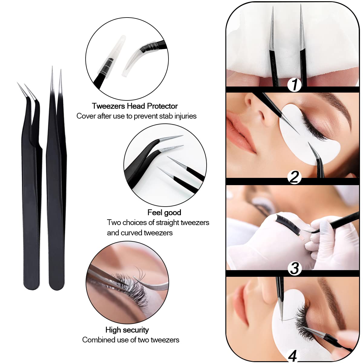 Eyelash Extension Supplies USB Air Conditioning Blower Facial Mister Lash Tweezers Mirror Mascara Brush Lash Shampoo Brush Bottle Silicone Pad Glue Rings Under Eye Gel Pads Micro Applicators Tapes