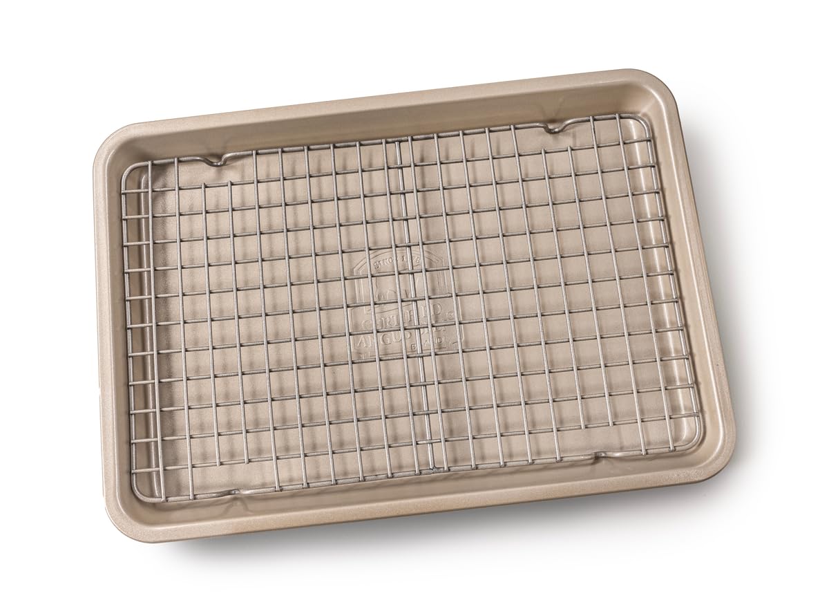 Certified Angus Beef Roasting Pan with Wire Rack – Heavy-Duty Non-Stick Perfect for Reverse Searing
