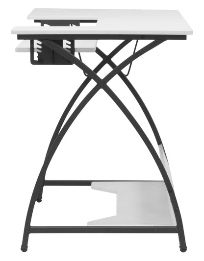 Comet Plus Hobby and Sewing Table with Side and Lower Shelf - Can Also Be Used as Computer Desk