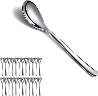 Kyraton Teaspoons Set of 24, Stainless Steel Coffee Spoons for Home, Restaurant, Hotel, Parties, Dishwasher Safe