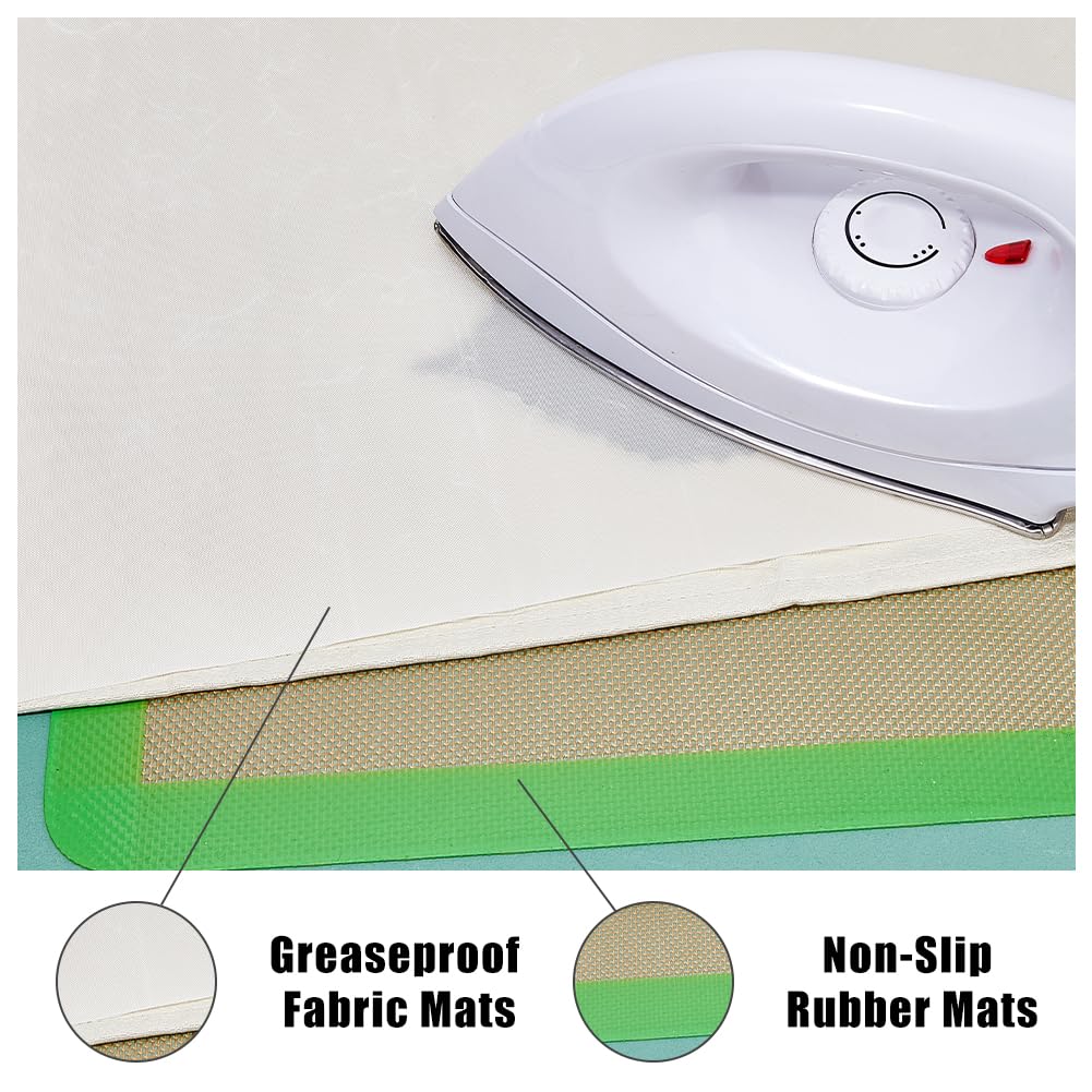 SUPERFINDINGS 2Pcs Applique Fusing Mat 16.5"x11.6" Sew Appliqué Precision Fusing Mat Non Stick Pressing Sheet Appli-Fuse Mat for Arts Fusible Web Fabric Crafts