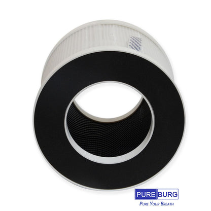 PUREBURG Replacement Filter Compatible with Happi KJ80 My Happi Air Purifier, H13 True HEPA and Activated Carbon Multi-Layer Filtration, Pack of 2