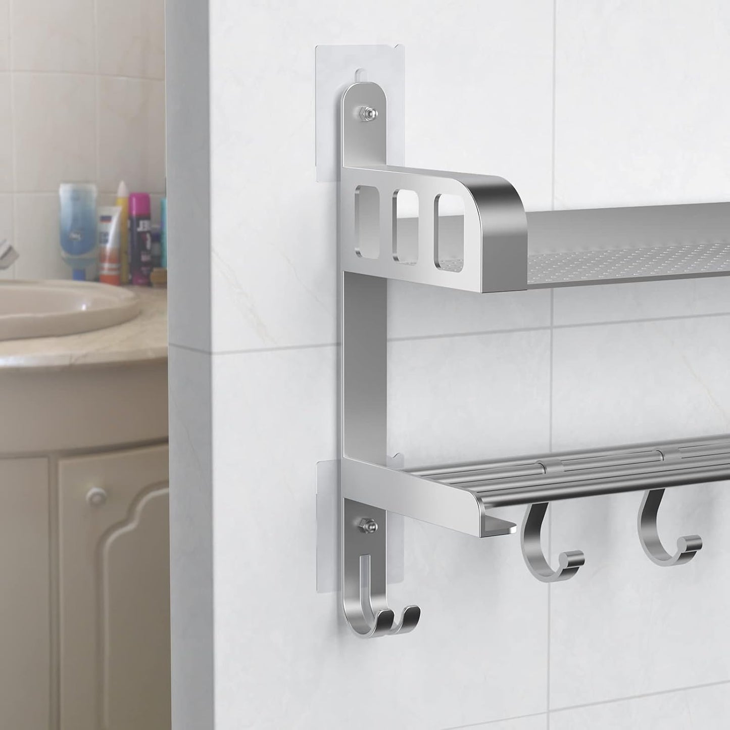 SMA01, SM02, SM03, SM05,SM06 Wall Mounted Shoe Rack Accessories Sticky Mounts, Adhesive Base,Locked by Nuts and Screws