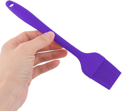 uxcell Purple Silicone Family Bakery Cookie Cake Baking Tool Cream Butter Pastry Brush