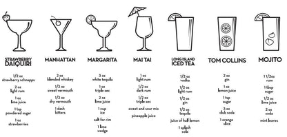 True Maraca Cocktail Shaker with Built In Strainer, Drink Mixer with 7 Classic Drink Recipes & Measurements, Perfect for Game Nights, BBQ, House Party, Picnic, Home Bar Accessories, 16 oz, Set of 1
