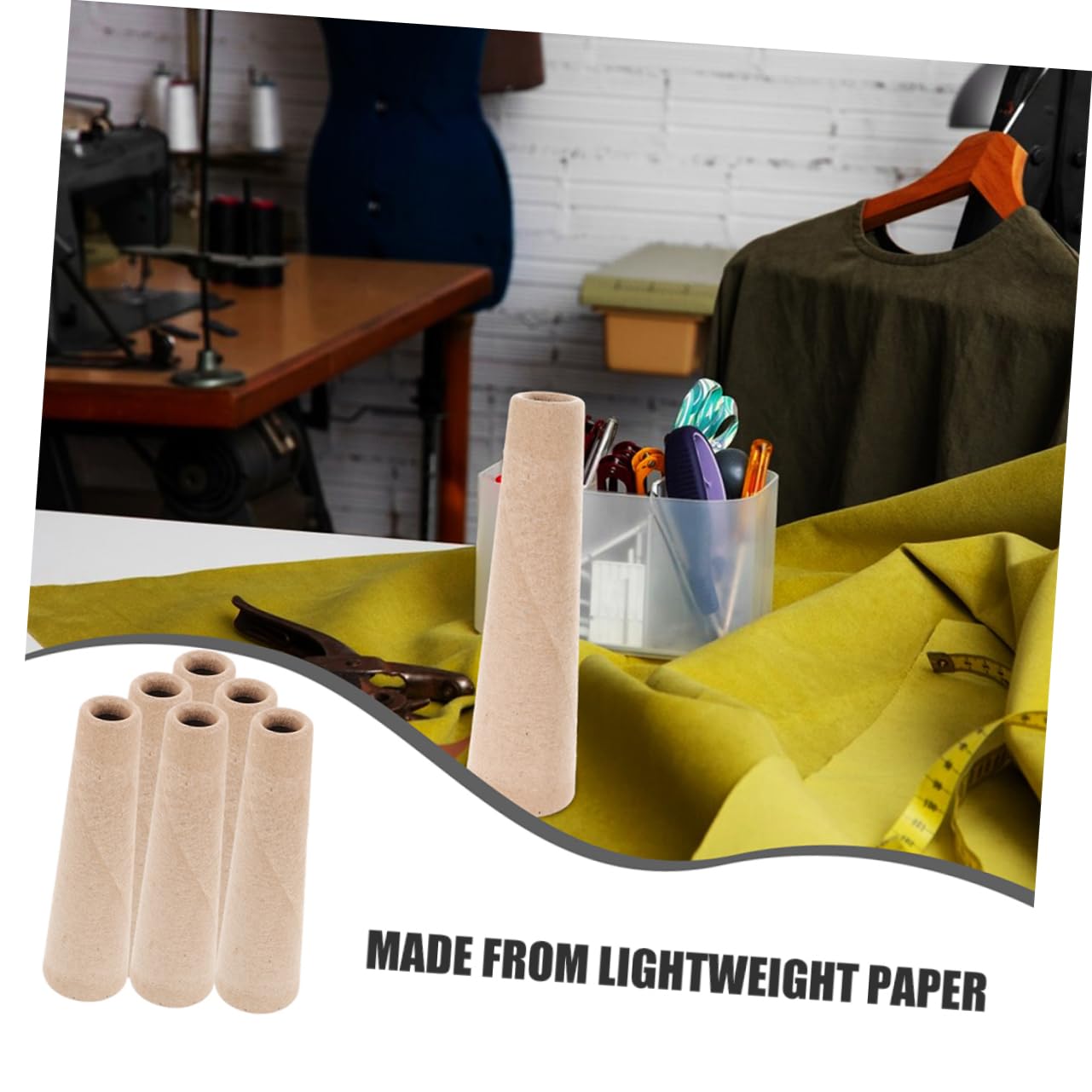 NUOBESTY Tube Inverter for Yarn Winder 6.89 Inch Cone Paper Tube Replacement Part Lightweight Textile Tool for Knitting and Spinning Crafts