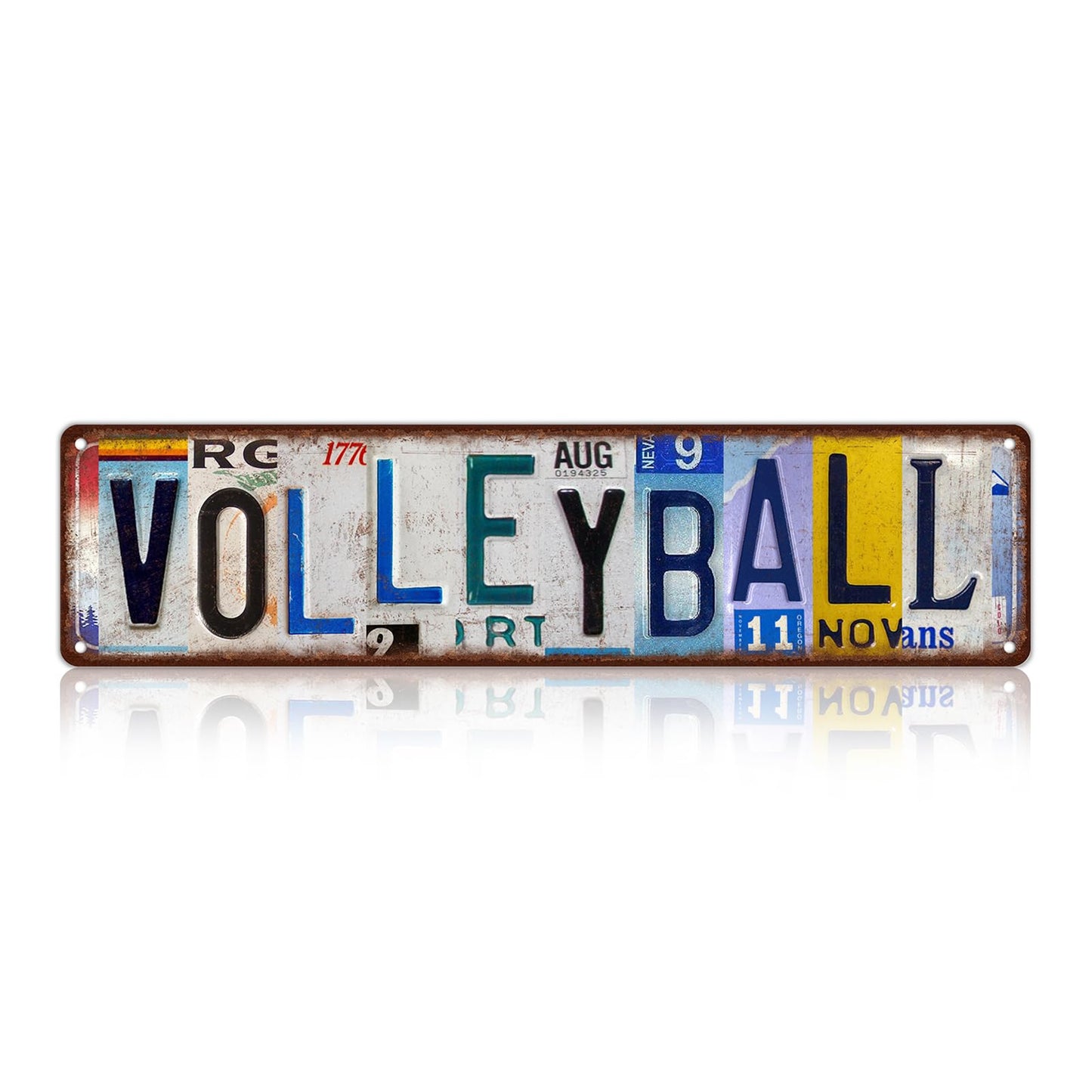 Vintage Sport Metal Tin Signs Volleyball Street Signs