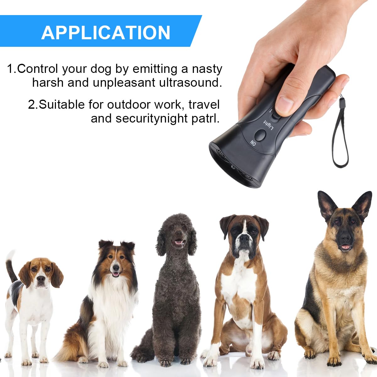 QZC Super Ultrasonic Dog Chaser,Training Dog Banish Dog Machine,Stop Animals Attacks Aggression