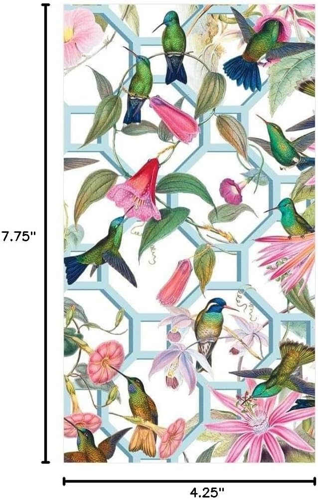 Hummingbird 30 Count Caspari Trellis Paper Guest Towel Napkins