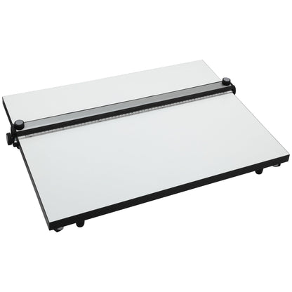 Acurit PXB 16” x 21” Drawing Board for Artists and Designers - Portable Workspace for Drawing, Sketching, Drafting, Painting - Fixed Angled Laminated Surface with Ruler and Parallel Motion Bar