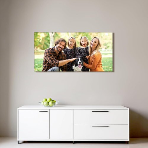 Custom Canvas Prints by [Brand Name] - Personalized Photo Wall Art for Weddings, Family, and Pets | 16x8 Wrapped Frame