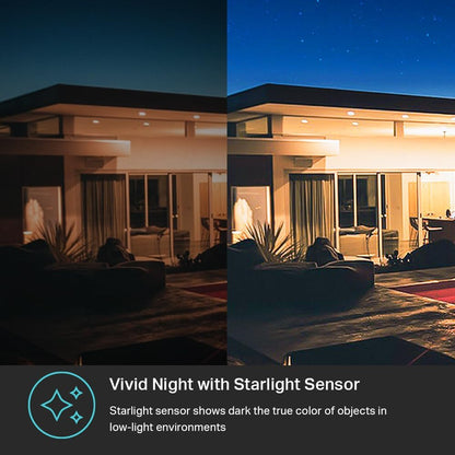 Kasa Smart 2K QHD Security Camera Outdoor Wired, IP65, Starlight Sensor & 98Ft Night Vision, Motion/Person Detection, 2 Way Audio w/Siren, Cloud/SD Card Storage, Alexa &Google Home Compatible(KC420WS)