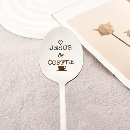 Coffee Spoon for Mom Dad Birthday Gifts for Women, Christmas Gifts for Men, Son, Daughter, Coffee Lovers
