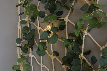 PARTY JOY 6Pcs Faux Silk Eucalyptus Garland, Artificial Vines for Wedding Backdrop Arch Wall Decor