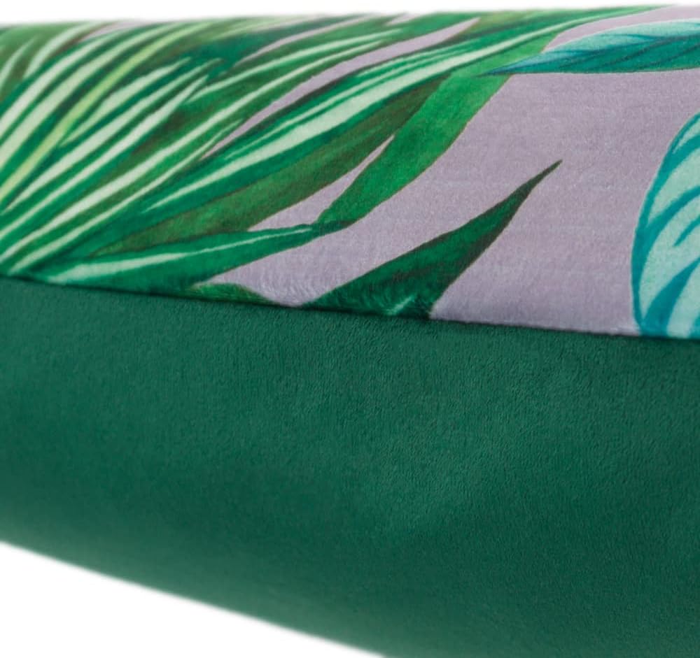 14x20 Inch JWH Rust Parrot Throw Pillow Covers Decorative Print Forest Leaf Accent Pillow Cases Rainforest Cushion Palm