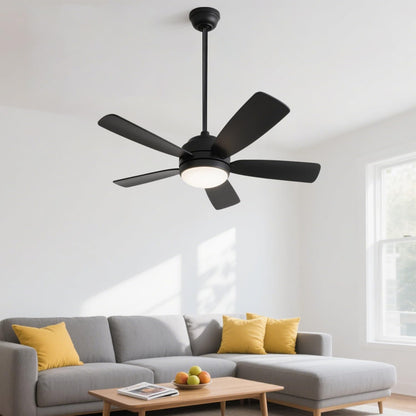 Feylan 36 Inch Ceiling Fan Downrod with UL Wires, Matte Black, 1-Inch Diameter, Unthreaded