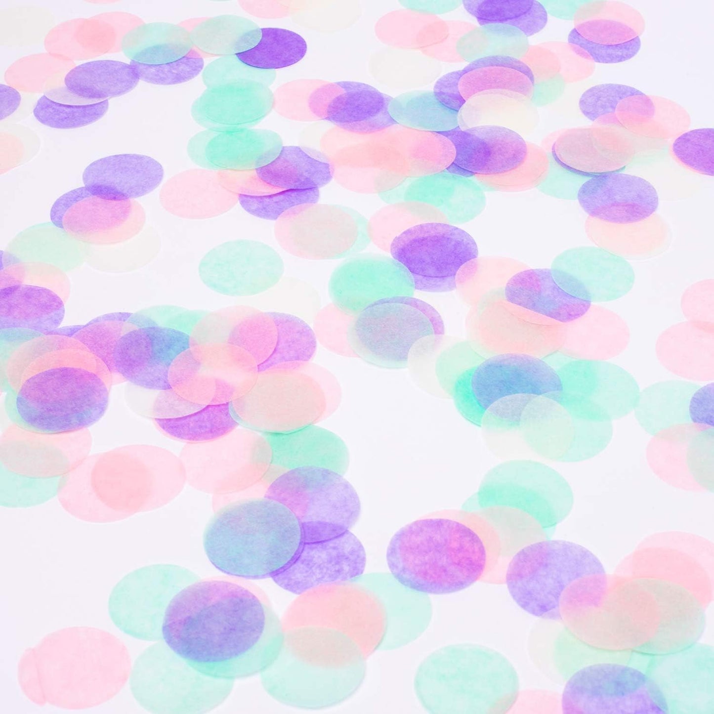 Whaline 1 Inch Paper Confetti - Round Tissue Confetti, 6000 Pieces for Party, Wedding, Holiday, Birthday