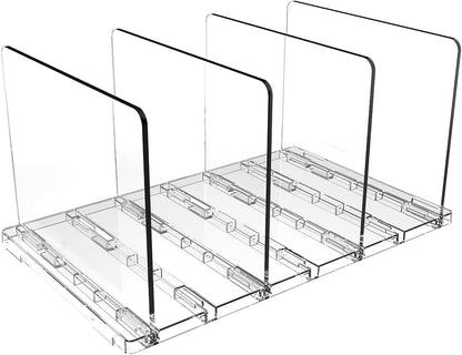 Copidrum Closet Organizer(1PACK) Clear Kids Shoe Rack Holder for Storage Organizer Stackable Shoes Shelf Dividers