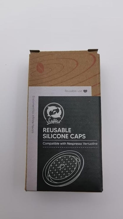 Refillable Vertuo Coffee Capsules Discs, 2 Pcs Reusable Coffee Capsule Lid for Vertuoline & Vertuo Pods