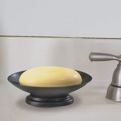 nu steel Bogart Bar Soap Dish & Tray, Oil Rubbed Bronze for Bathrooms, Kitchen Sinks, Countertops