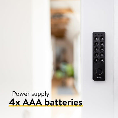 Nuki Keypad 2 Door with Code or Fingerprint Quick and Comfortable Opening Perfect Accessory for NUKI Smart Lock Bluetooth