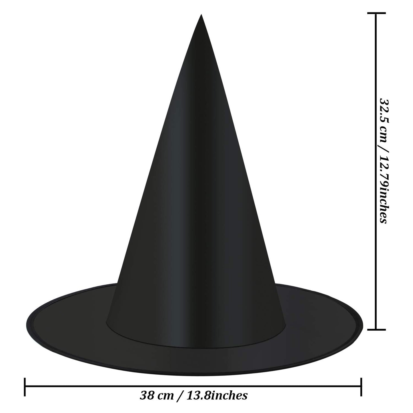 Elcoho 24 Pieces Halloween Witch Hat Cap Costume Accessory for Witch Decoration or Halloween Christmas Party Black