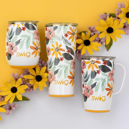 18oz Swig Life Travel Mug, Insulated Tumbler with Handle and Lid, Cup Holder Friendly, Dishwasher Safe, Stainless