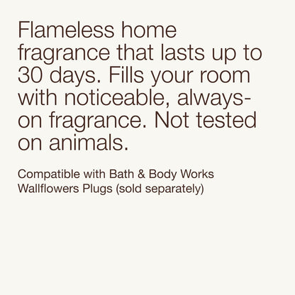 4 Pack Bath & Body Works Wallflowers Refills, Mahogany Teakwood Scent, Plug-in Air Freshener Refills for Bedrooms
