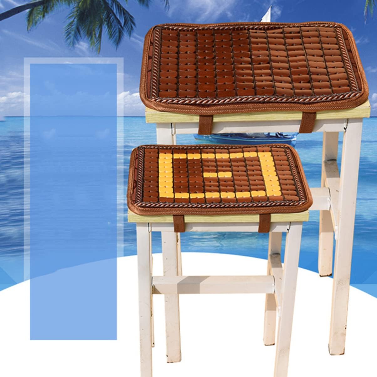 Chair Cushions 1pc Breathable Heat Dissipation Mat for Home, Office, Car, Assorted Massaging Bamboo Summer Cooling