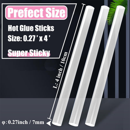 MONVICT Clear Mini Hot Glue Sticks 0.27 in. Diameter, 4 in. Length - 2 LBS (230 Pcs) High Adhesion Hot Melt Glue Sticks for Crafts, DIY, Repairs & School Projects - Fits Most Mini Glue Guns