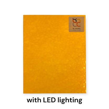 Wissmach Stained Glass Sheet: Dark Amber English Muffle | Curated by BiNARi Glass Studio