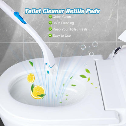ALWZ-RDY Toilet Cleaner Refill Pads 48ct Disposable Scrubber Refill Fresh Bowl Pads for Bathroom, Lemon Scent