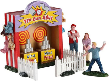 Lemax Tin Can Alley - Charming Set of 7 Collectible Figurines for Holiday Decor