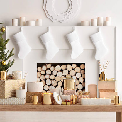 Thymes Frasier Fir Candle - Gilded Collection - Wood Grain Ceramic Design with 24-Karate Gold Rim - Mountain Fresh Fragrance - Elegant Winter Candle Scents - Gifts for Women & Men (Petite, 6 oz)
