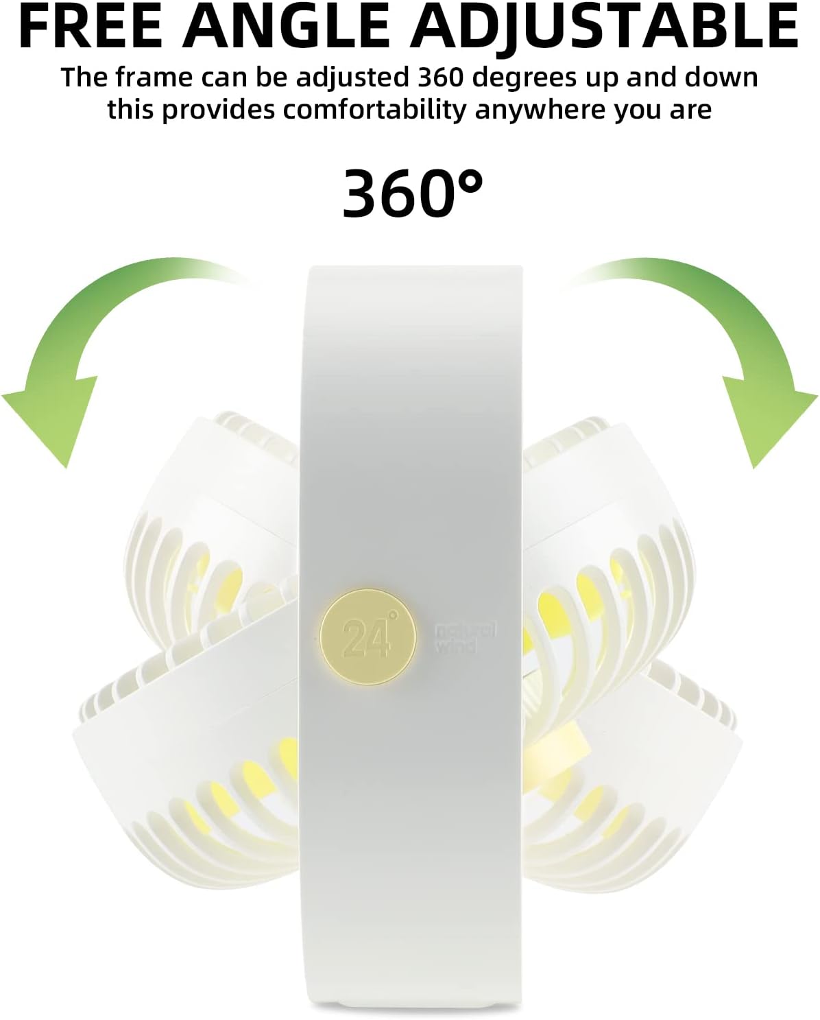 Portable Cooler Fan, Mini Desk Fan for Office and Outdoor Use, Personal Table Air Cooler Fan