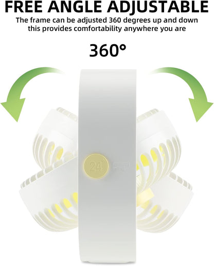 Portable Cooler Fan, Mini Desk Fan for Office and Outdoor Use, Personal Table Air Cooler Fan