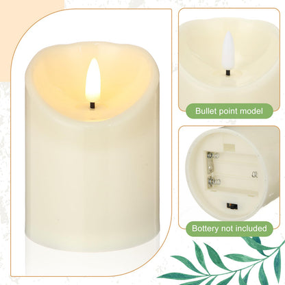 Yunlly 16 Set Rose Candle Rings Wreaths 3 Inch Center with Flameless LED Candles Artificial Rose Light Garland Fake Electric Votive Tealights Bulk Funeral Wedding Table Centerpieces Decor(White)