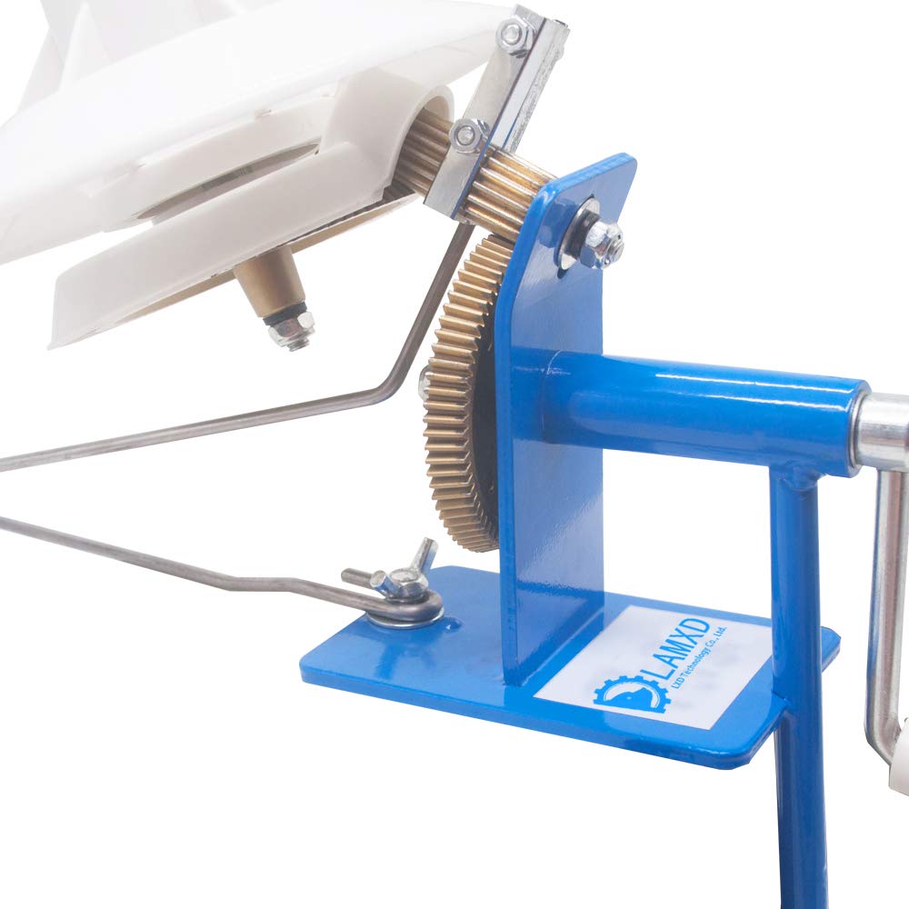 LAMXD Needlecraft Large Jumbo Metal Yarn/Wool/String/Fiber Ball Winder Hand Operated,10-Ounce,with Umbrella Swift Yarn Winder, Hand Operated Ball Winder Holder,for Swift Winding Lines, Laces, Yarns