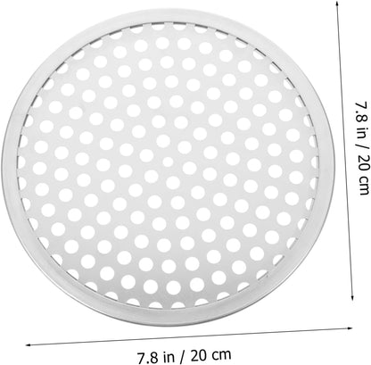 Pizza Pan for Oven, Round Shaped Baking Pan, Perforated Pizza Tray, Cookie Tray, Stainless Steel Biscuit Crisper