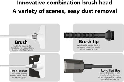 HURRISE Handheld Vacuum Cleaner, Cordless Vacuum for Pet Hair, Powerful Suction for Hardwood Floor, Carpet, and Car