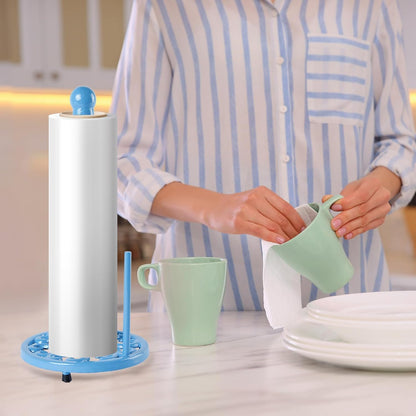 Countertop JOGREFUL Paper Towel Holder Stand, Cast Iron Kitchen Paper Towel Vintage Stand with Weighted-Base, Bathroom